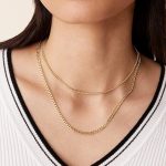 PAVOI 14K Gold Plated Dainty Layering Necklaces for Women | Snake Chain, Curb Link, Paperclip Layered Chains - Image 4